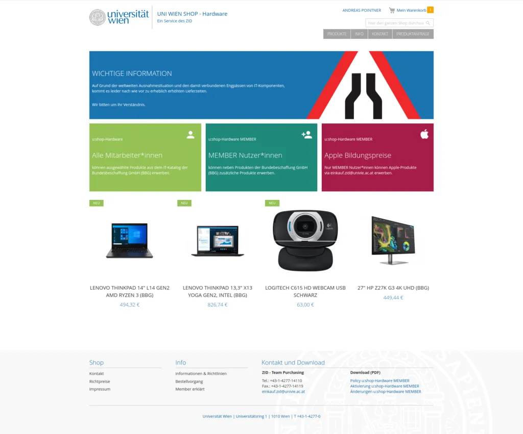IT-Hardware für MitarbeiterInnen