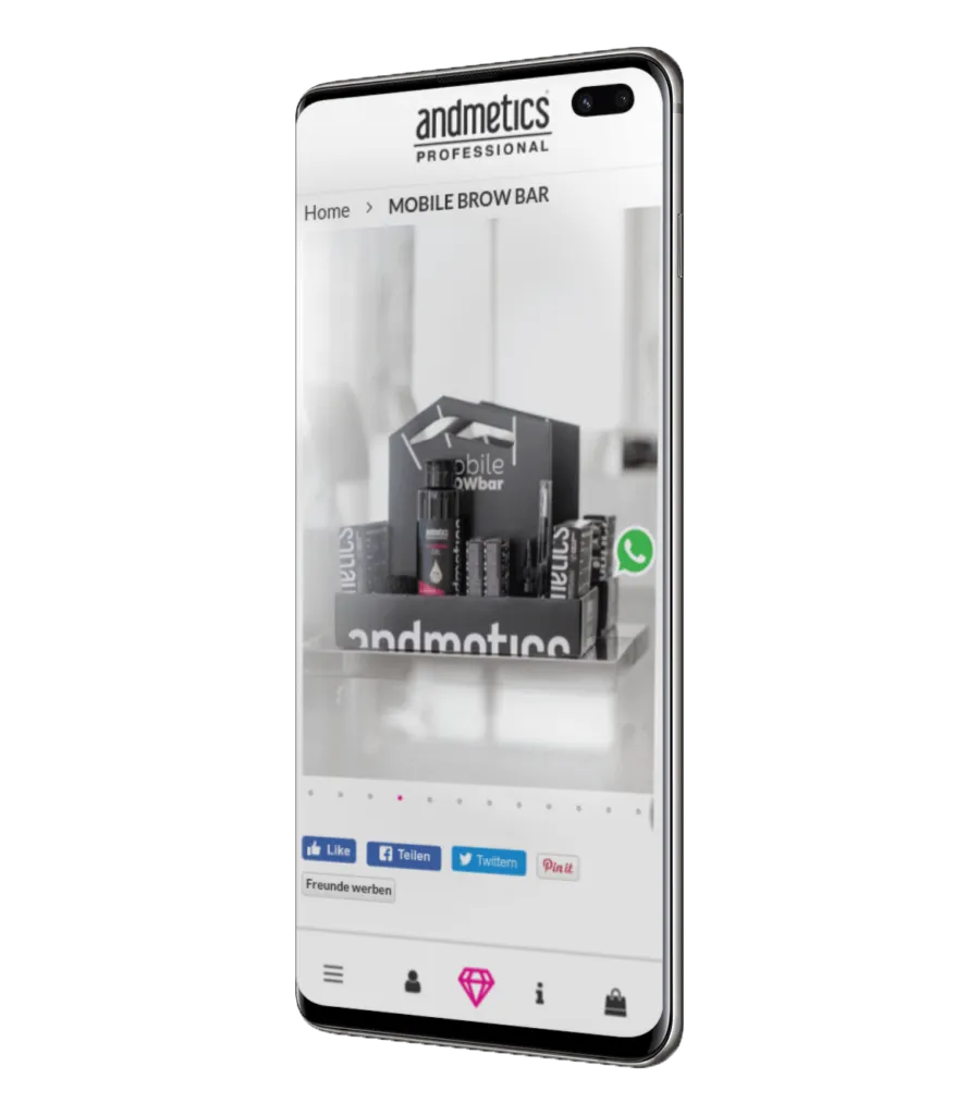 Andmetics Mockup Mobile