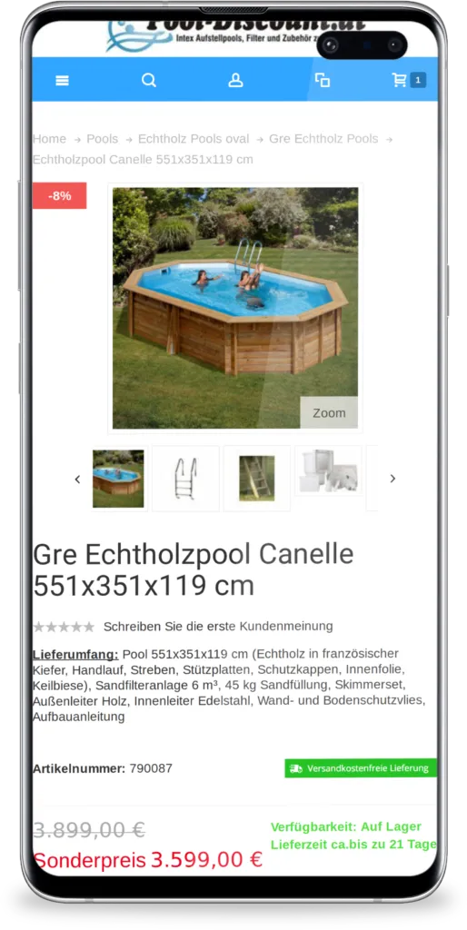Pool Discount Features