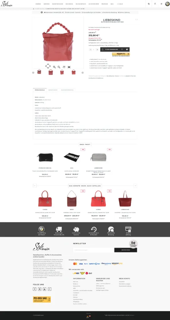 Produktdetailseite