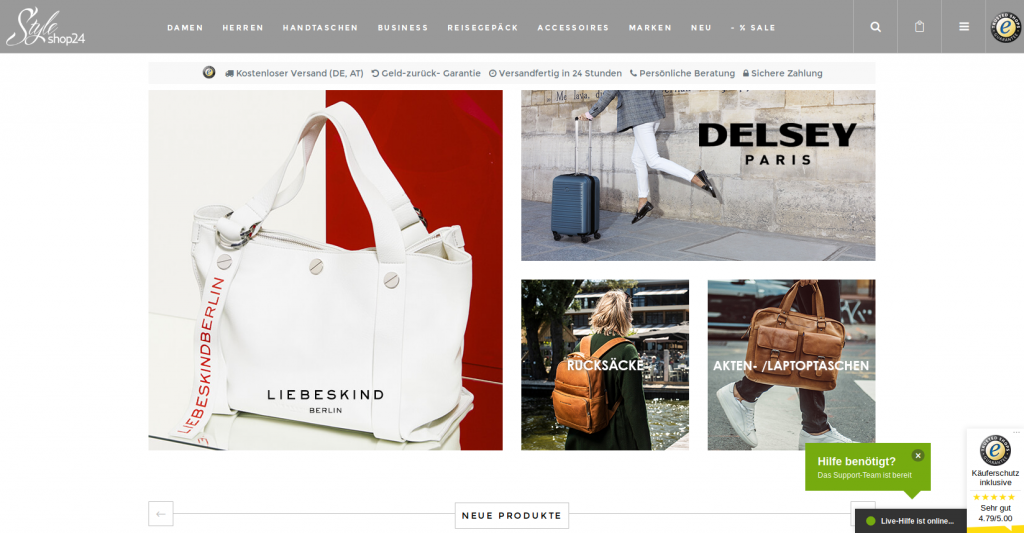 screenshot styleshop24 startsetie