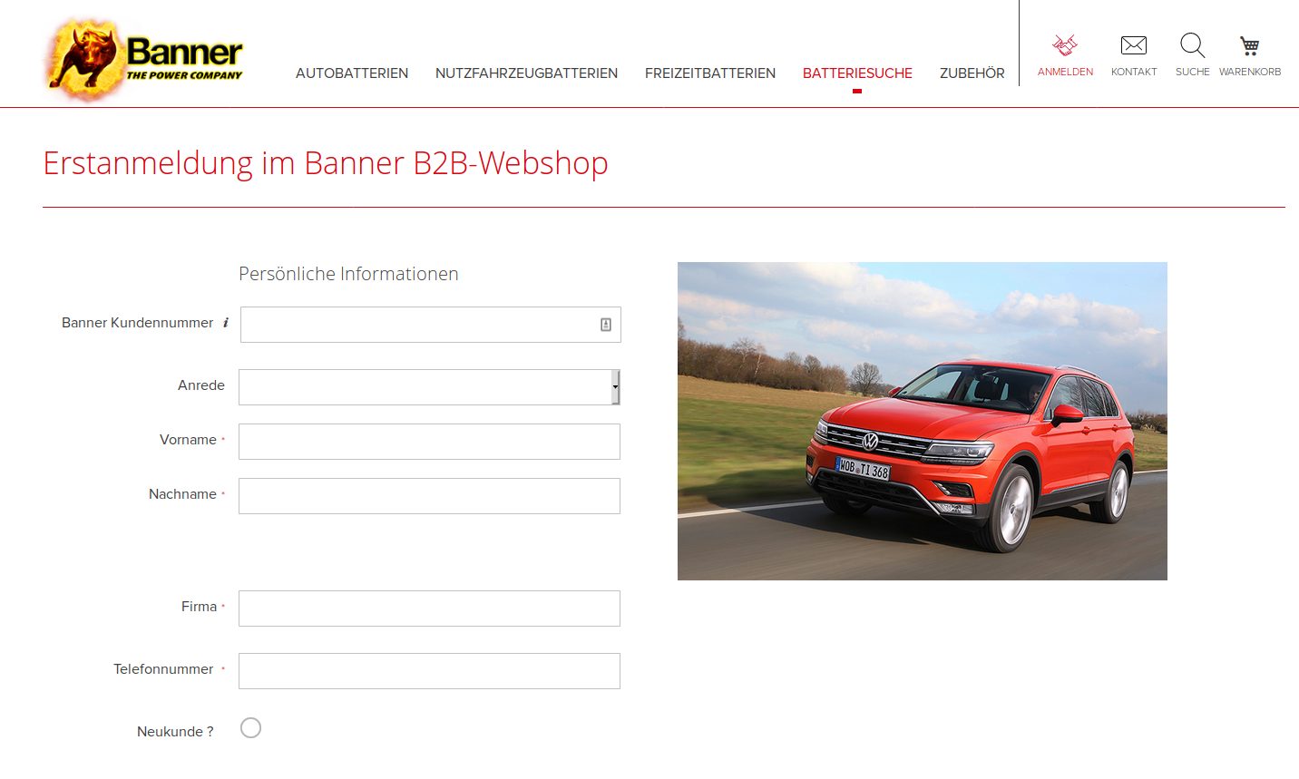 banner screenshot registrierung