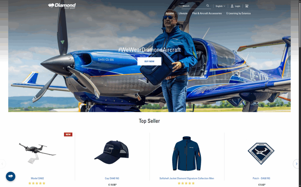 screenshot diamond pilotshop